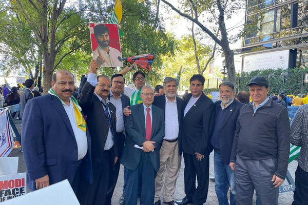 Kashmiri Americans rally 250922