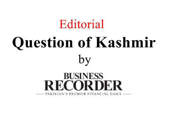 Question of Kashmir by BR 021122