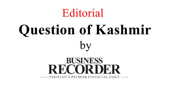 Question of Kashmir by BR 021122